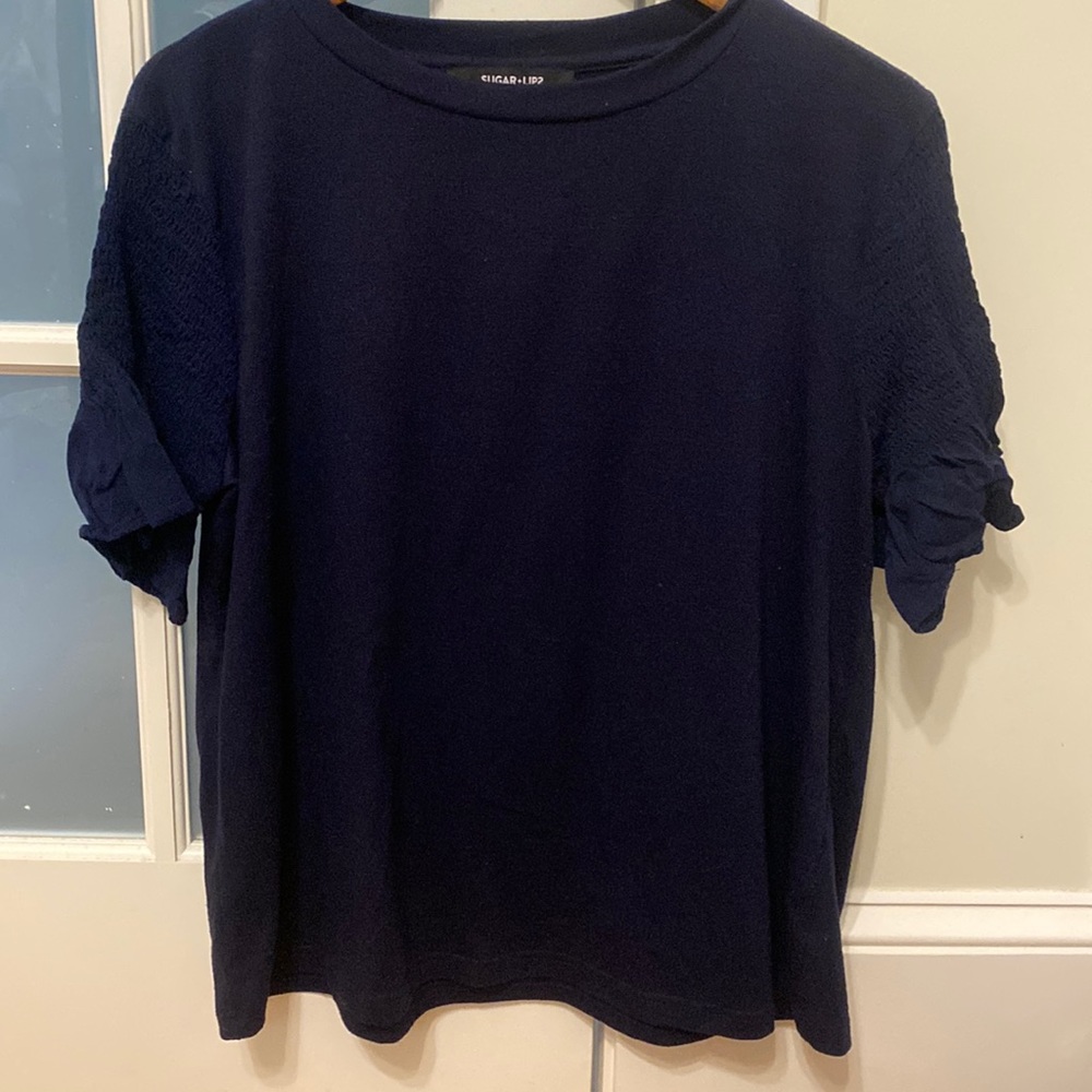 Navy blue blouse